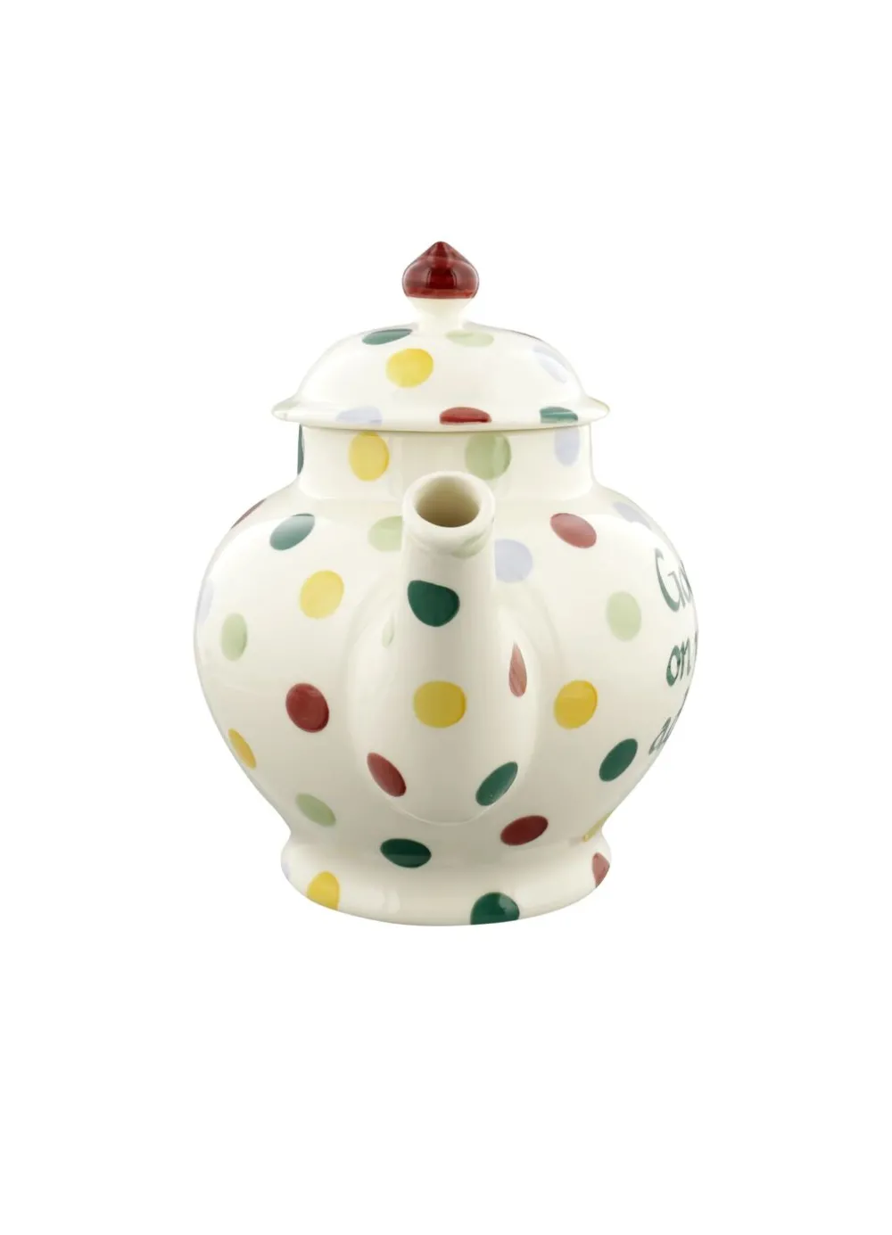 Personalised Polka Dot 4 Mug Teapot