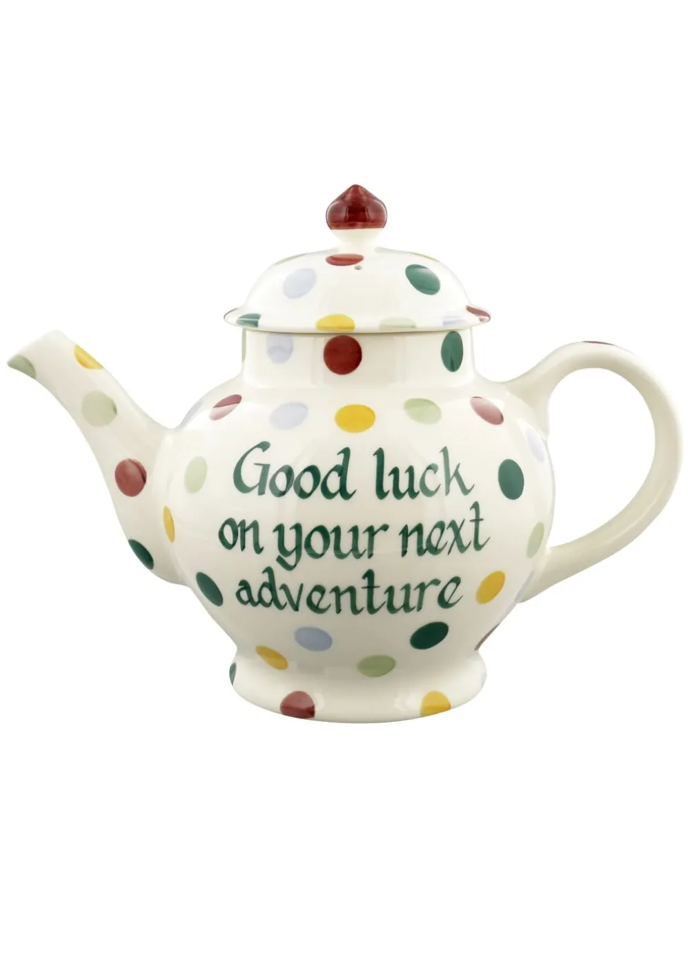 Personalised Polka Dot 4 Mug Teapot