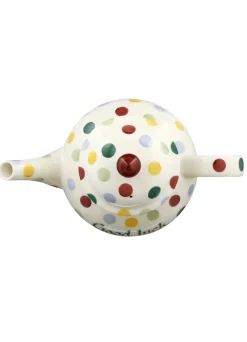 Personalised Polka Dot 4 Mug Teapot