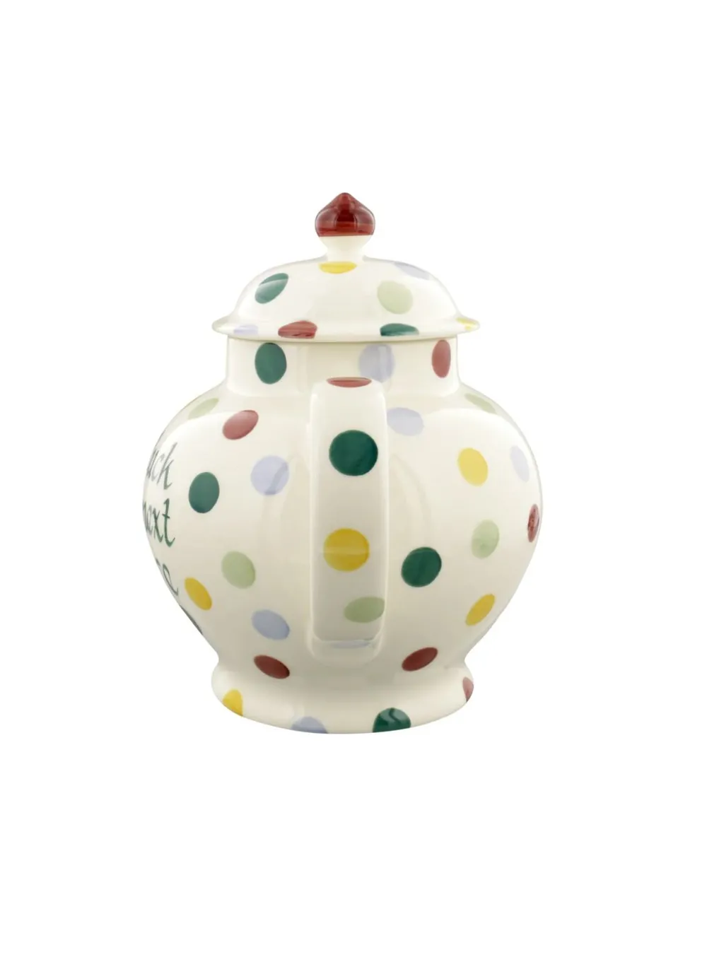 Personalised Polka Dot 4 Mug Teapot