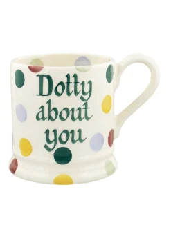 Personalised Polka Dot 1/2 Pint Mug