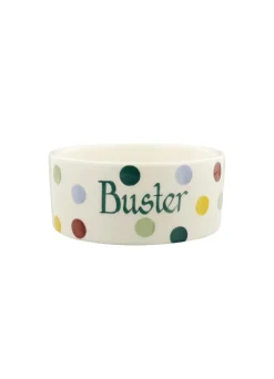 Personalised Polka Dot Small Pet Bowl