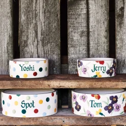 Personalised Polka Dot Small Pet Bowl