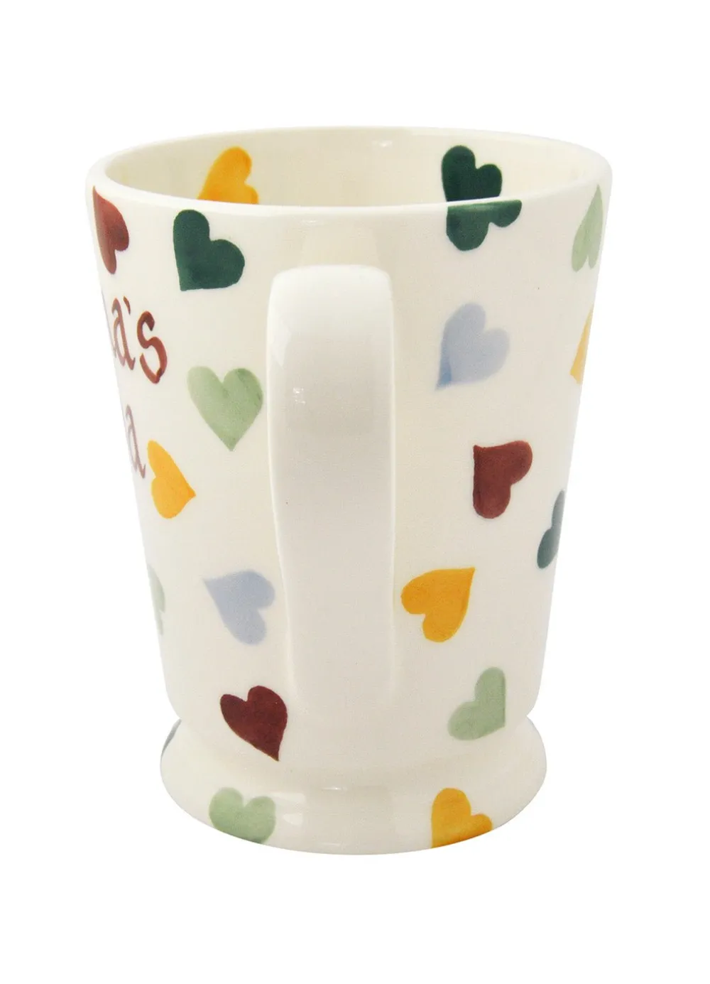 Personalised Polka Hearts Cocoa Mug