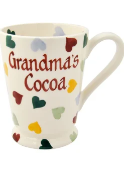 Personalised Polka Hearts Cocoa Mug