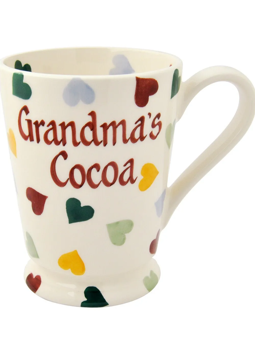 Personalised Polka Hearts Cocoa Mug