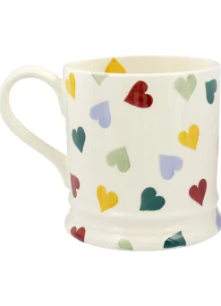 Personalised Polka Hearts Large Mug