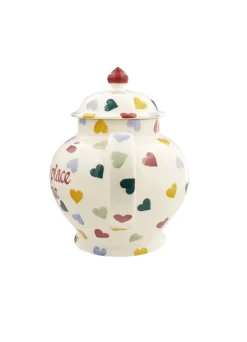 Personalised Polka Hearts 4 Mug Teapot