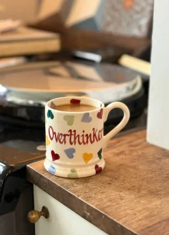 Personalised Polka Hearts 1/2 Pint Mug