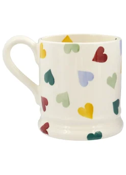 Personalised Polka Hearts 1/2 Pint Mug
