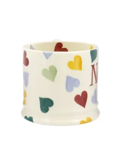 Personalised Polka Hearts Small Mug