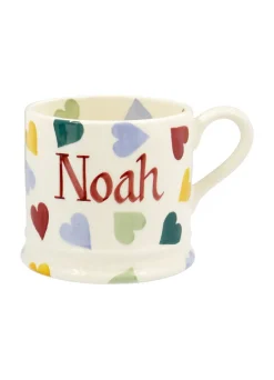 Personalised Polka Hearts Small Mug
