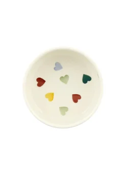 Personalised Polka Hearts Small Pet Bowl