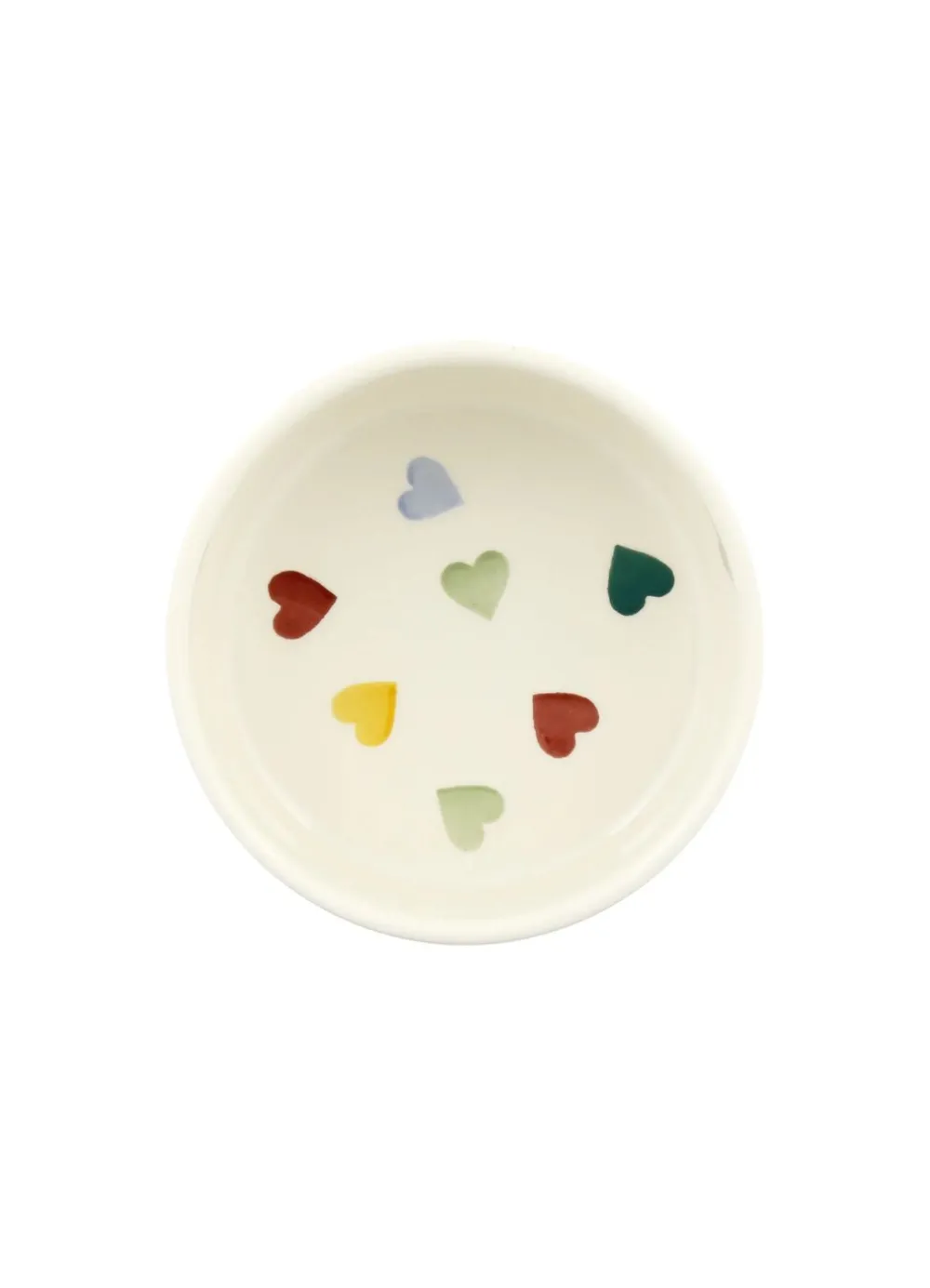 Personalised Polka Hearts Small Pet Bowl