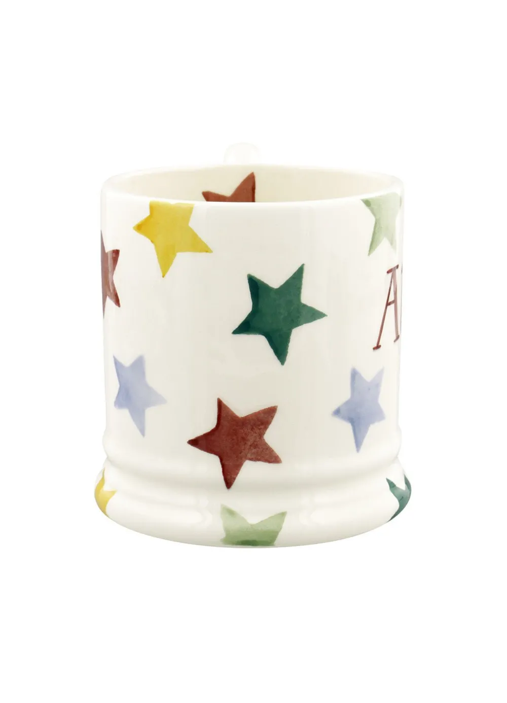 Personalised Polka Star 1/2 Pint Mug