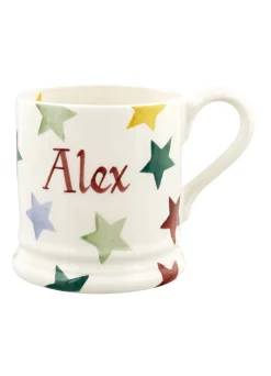 Personalised Polka Star 1/2 Pint Mug