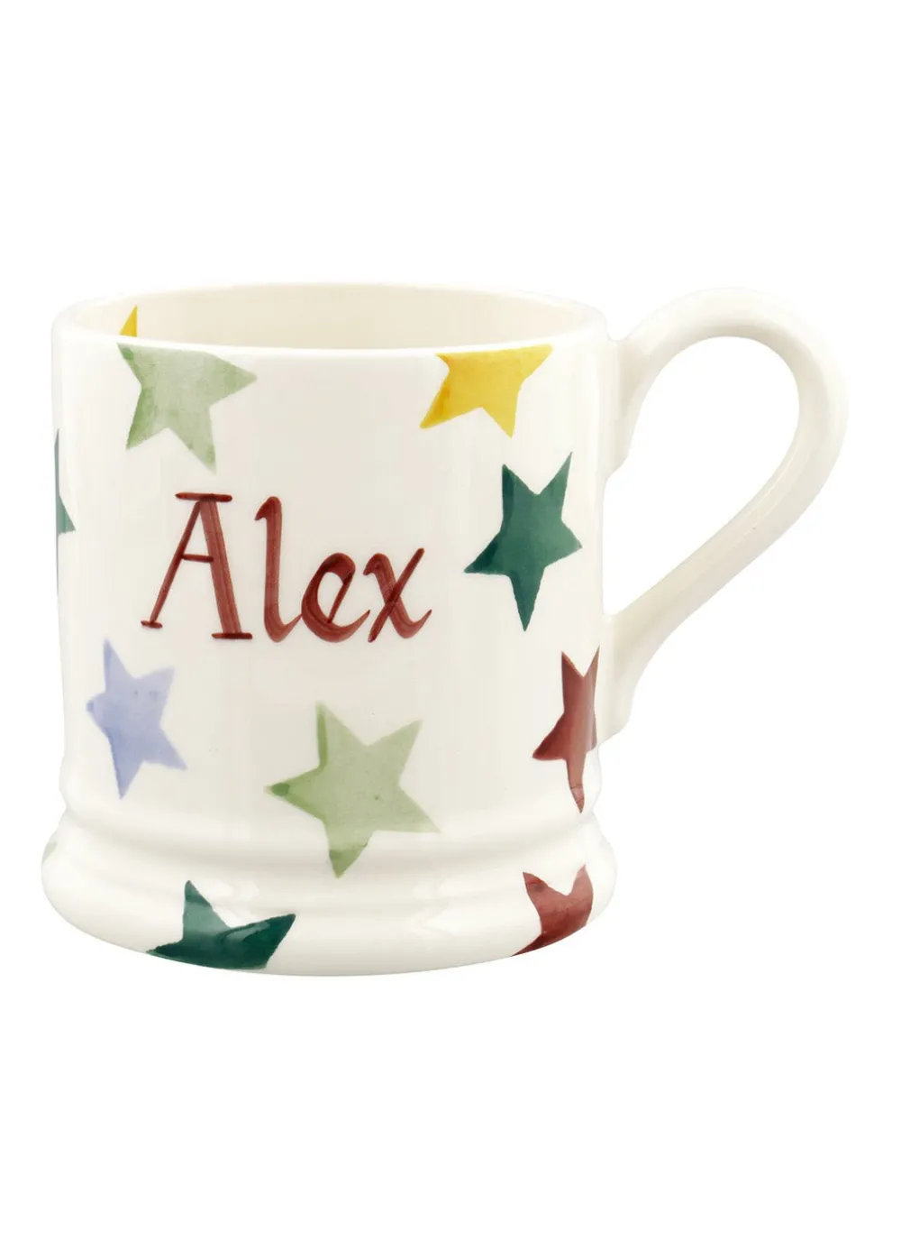 Personalised Polka Star 1/2 Pint Mug