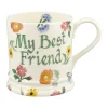 Personalised Poppies & Pinks Large Mug