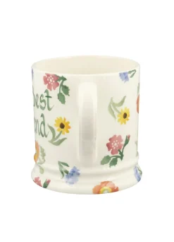 Personalised Poppies & Pinks Large Mug