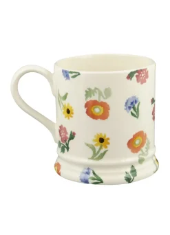 Personalised Poppies & Pinks Large Mug
