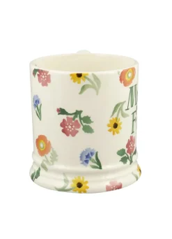 Personalised Poppies & Pinks Large Mug
