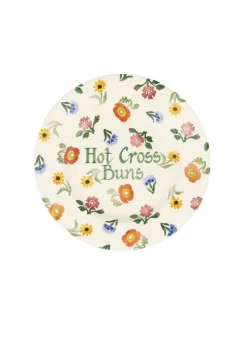 Personalised Poppies & Pinks Medium Dinner Plate, 8.5 Inch