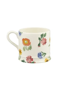 Personalised Poppies & Pinks Small Mug