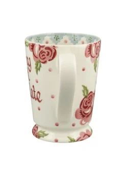 Personalised Rose & Bee Cocoa Mug