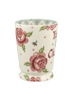 Personalised Rose & Bee Cocoa Mug