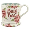 Personalised Rose & Bee Large Mug