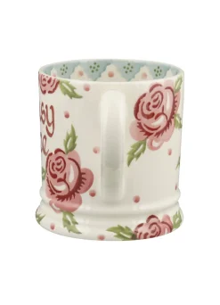 Personalised Rose & Bee Large Mug