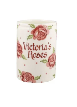Personalised Rose & Bee Medium Vase