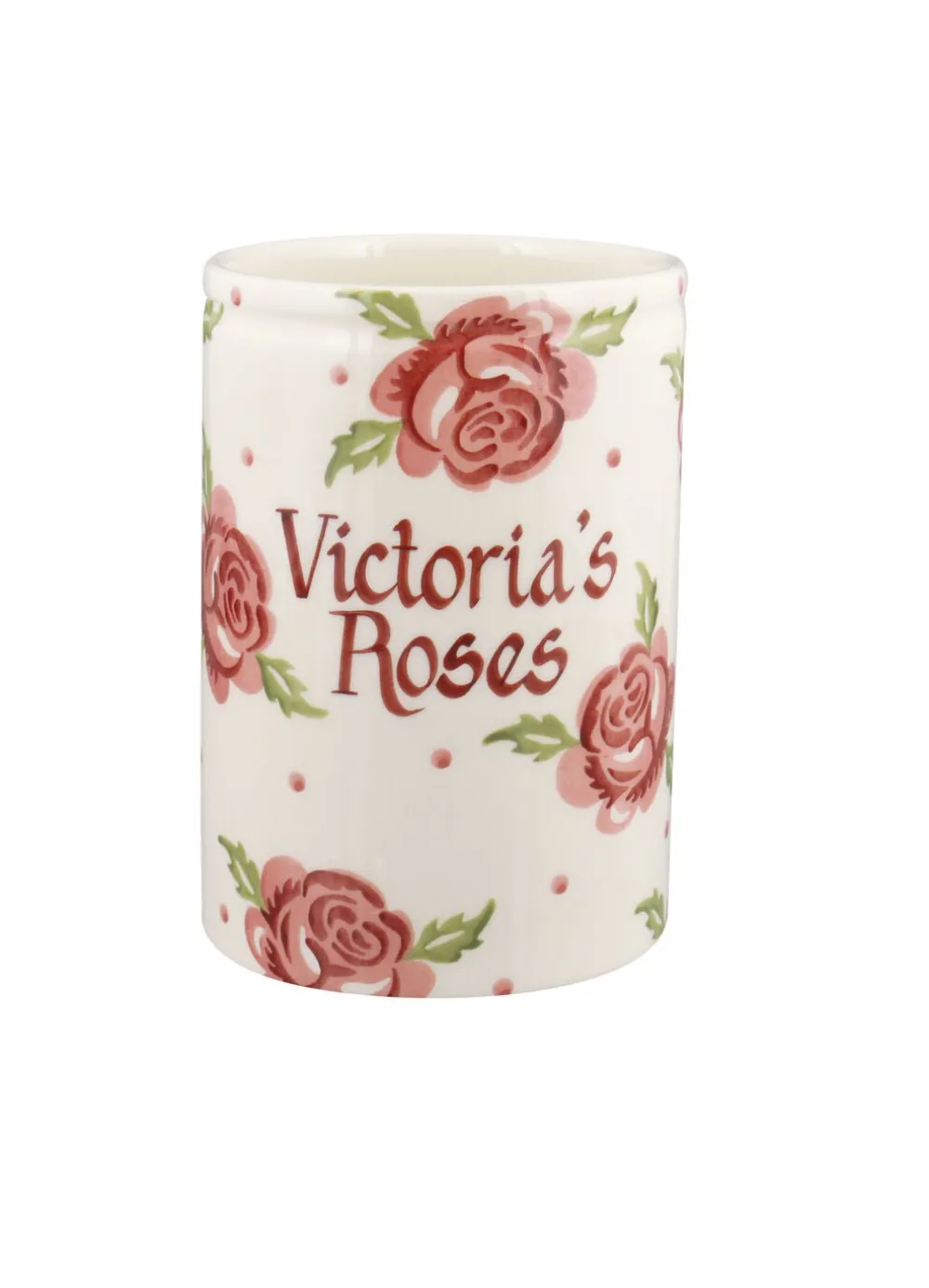 Personalised Rose & Bee Medium Vase