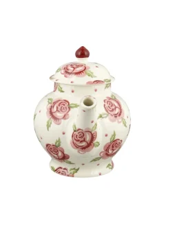 Personalised Rose & Bee 4 Mug Teapot
