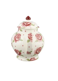 Personalised Rose & Bee 4 Mug Teapot