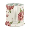Personalised Rose & Bee 1/2 Pint Mug