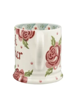 Personalised Rose & Bee 1/2 Pint Mug