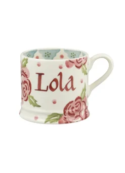 Personalised Rose & Bee Small Mug