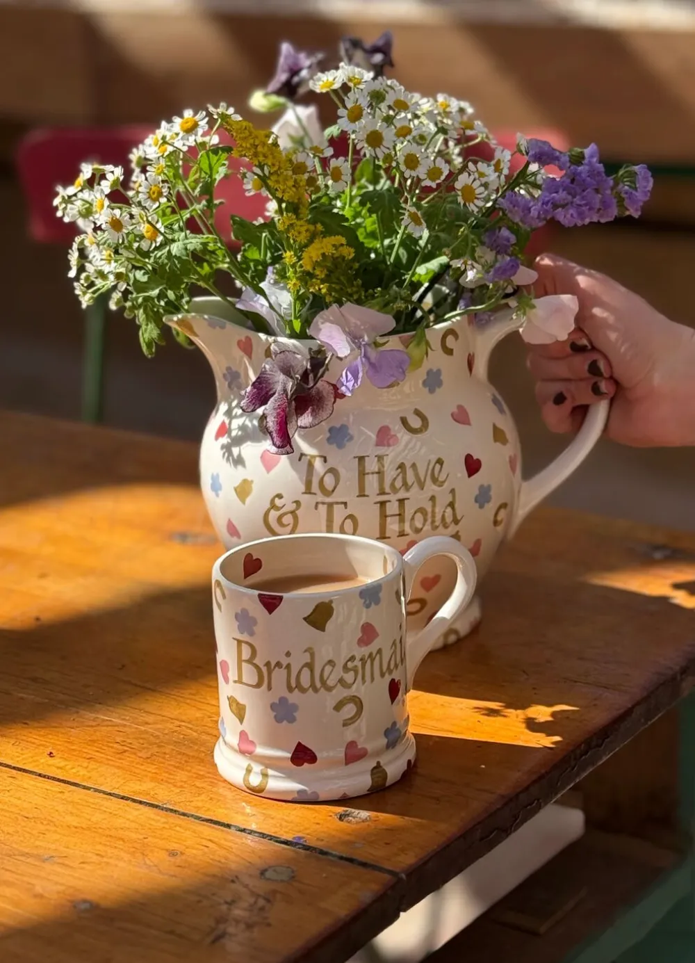 Personalised Wedding Confetti 1/2 Pint Mug