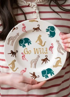 Personalised Wild Animals Medium Dinner Plate, 8.5 Inch