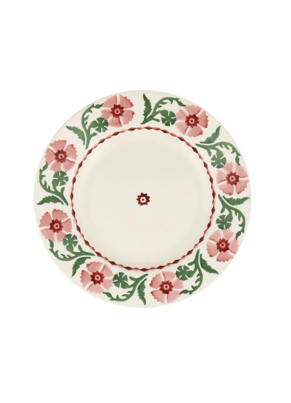 Pink Carnation Medium Dinner Plate, 8.5 Inch