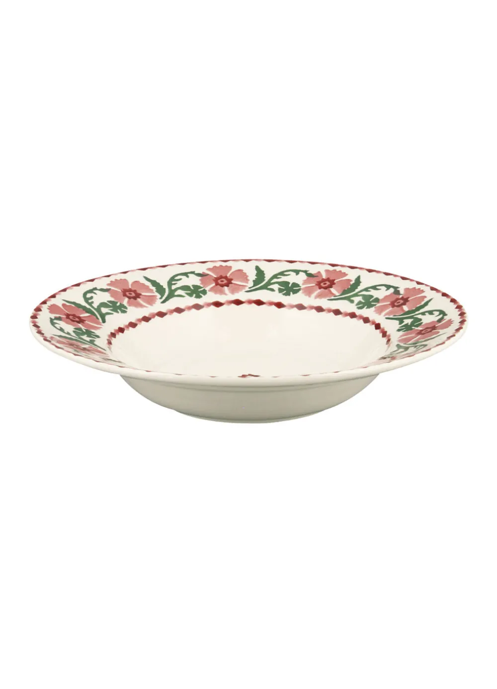 Pink Carnation Soup Plate