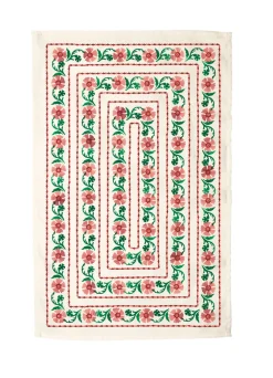 Pink Carnation Tea Towel