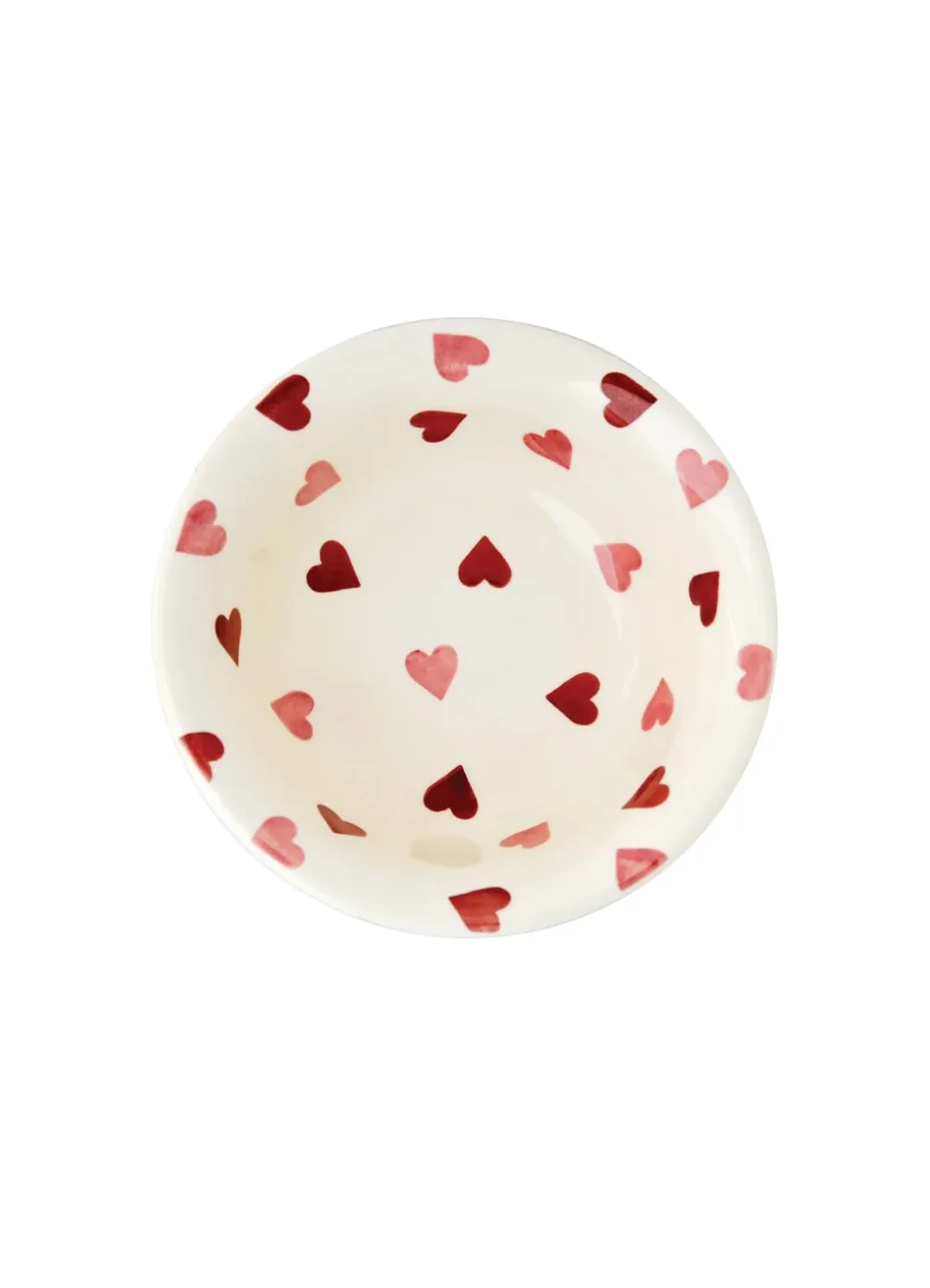 Pink Hearts Cereal Bowl