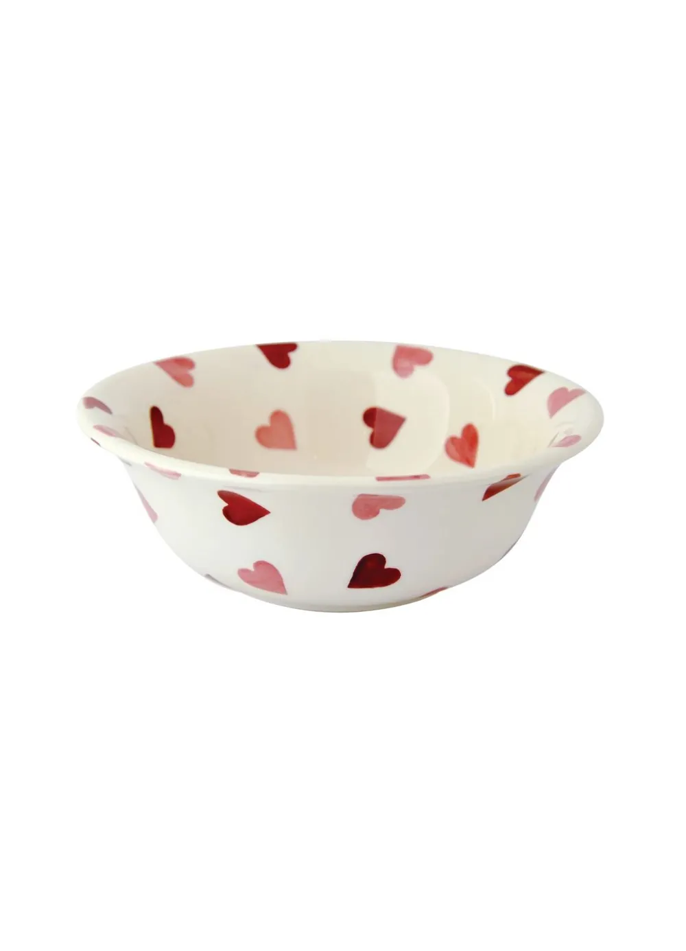 Pink Hearts Cereal Bowl