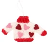 Pink Hearts Jumper Decoration
