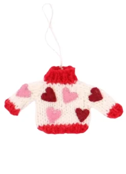 Pink Hearts Jumper Decoration
