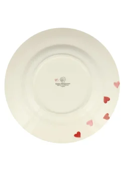 Pink Hearts Large Dinner Plate, 10.5 Inch