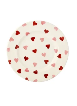 Pink Hearts Medium Dinner Plate, 8.5 Inch