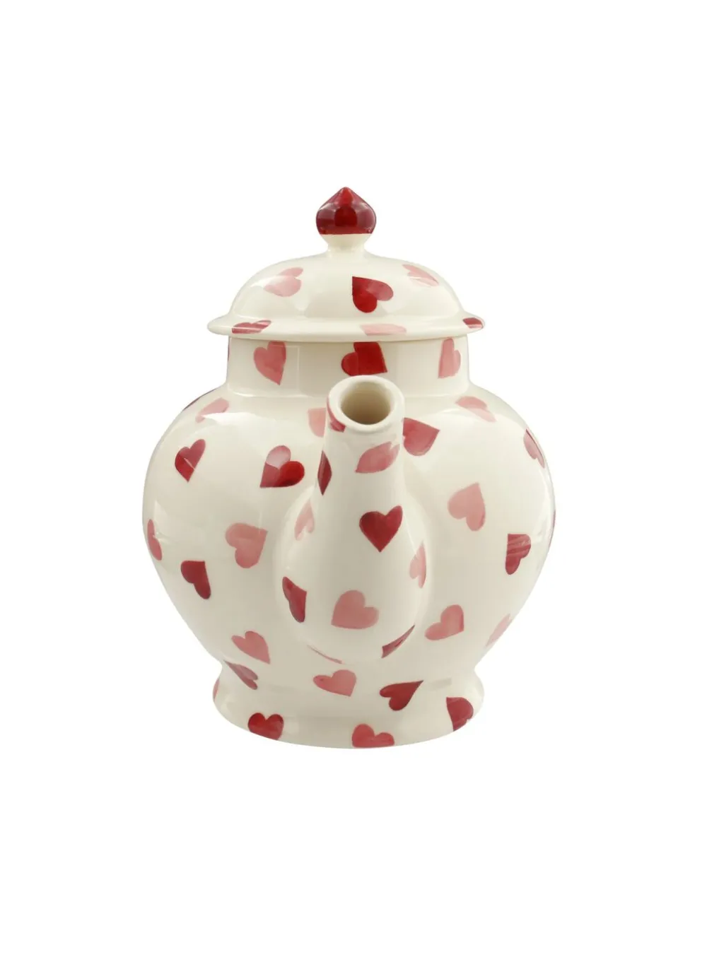 Pink Hearts 4 Mug Teapot
